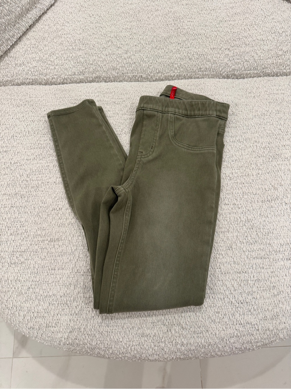 SPANX High Rise Olive Green Jegging Pants